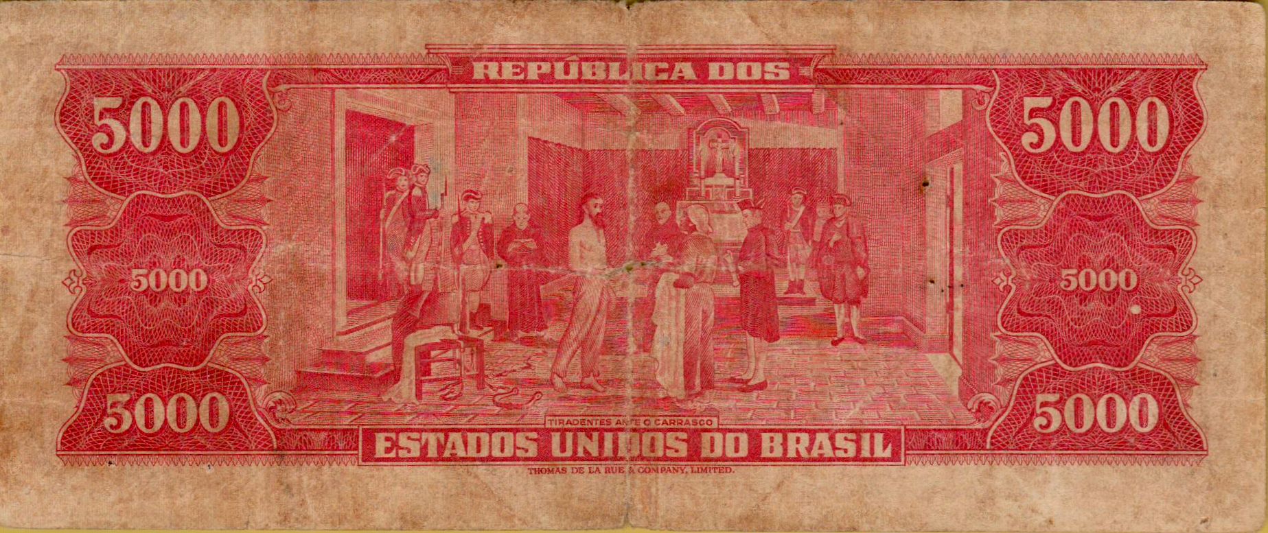 Brazil 5000 1965 VF P-182A